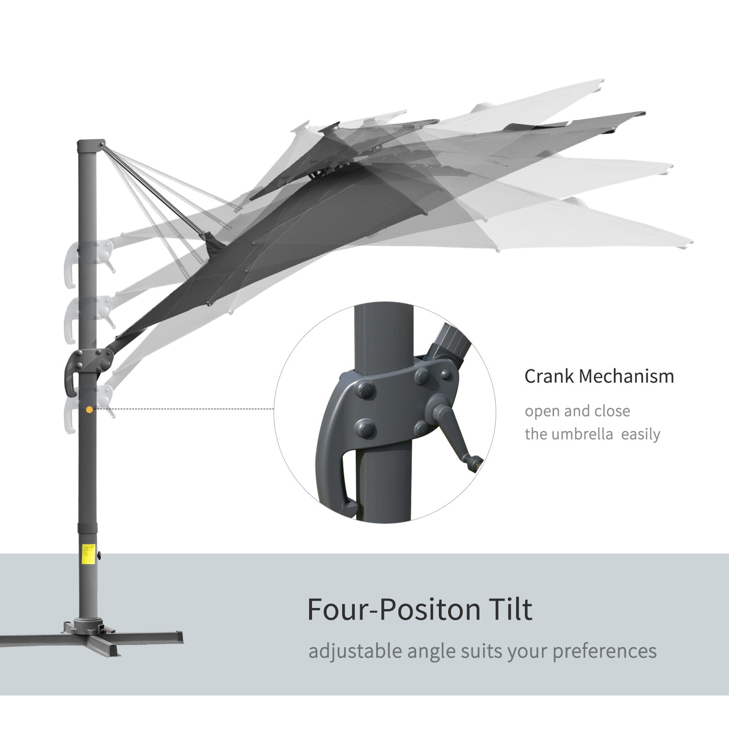 outsunny-3m-cantilever-parasol-w-solar-lights-power-bank-cross-base-adjustable-canopy-360-spin-outdoor-garden-umbrella-2-tier-roof-sun-shade-grey