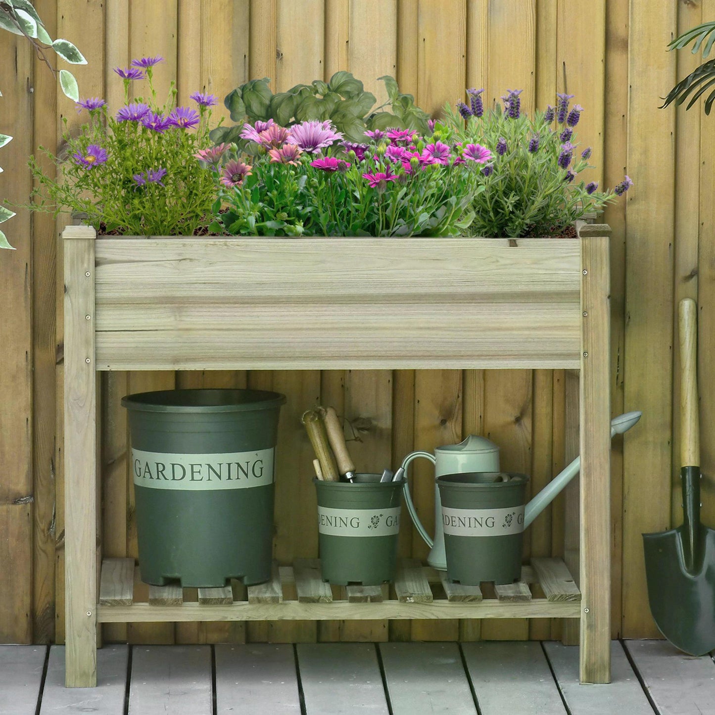 outsunny-garden-wooden-planters-raised-garden-bed-with-legs-and-storage-shelf-gardening-standing-growing-bed-flower-boxes-for-backyard-balcony