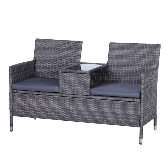 outsunny-garden-rattan-2-seater-companion-seat-wicker-love-seat-weave-partner-bench-with-cushions-patio-outdoor-furniture-grey