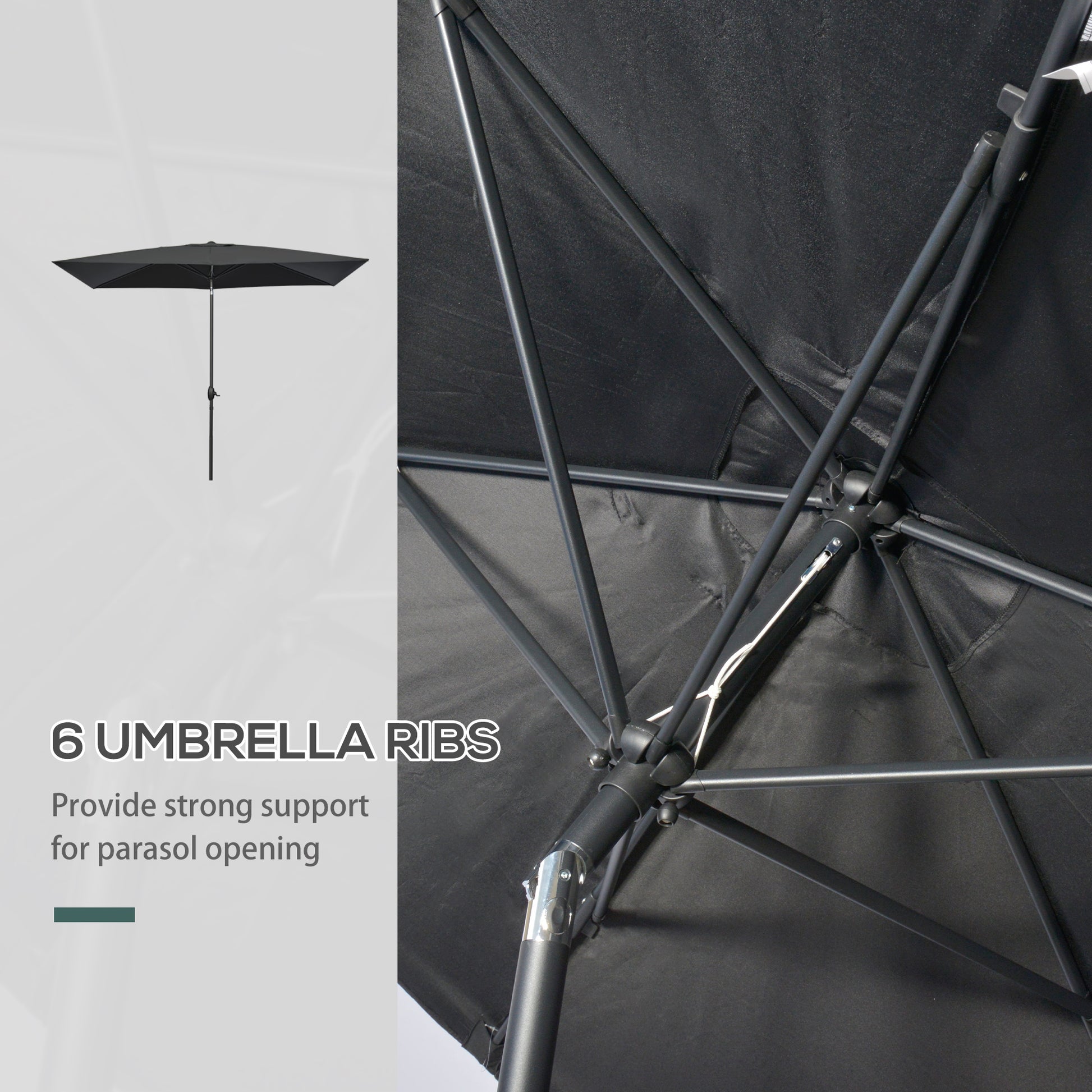 outsunny-2-x-3m-garden-parasols-umbrellas-rectangular-patio-market-umbrella-outdoor-sun-shade-w-crank-push-button-tilt-aluminium-pole-black