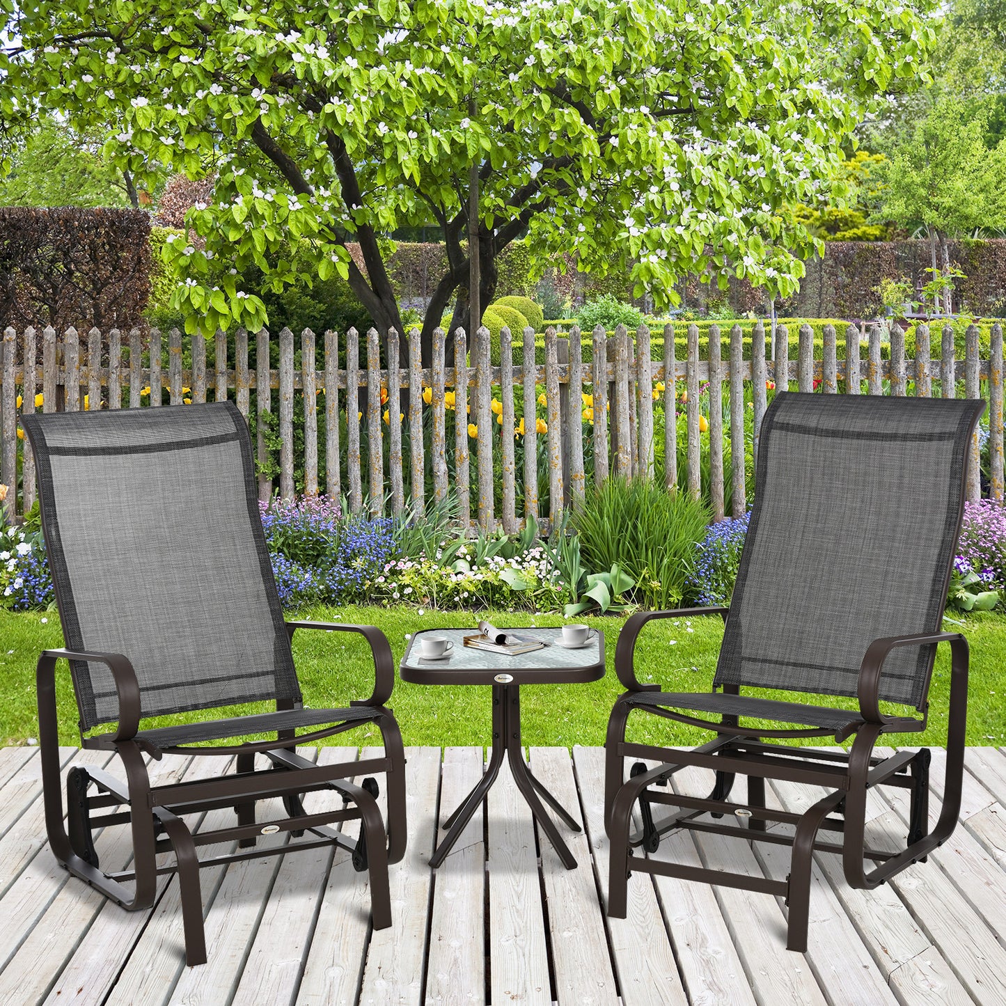 outsunny-3-piece-outdoor-swing-chair-with-tea-table-set-patio-garden-rocking-furniture