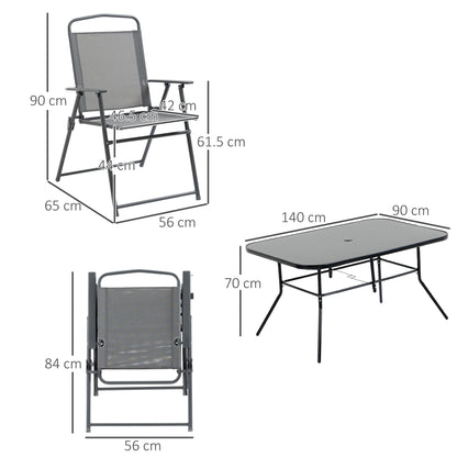 outsunny-7-piece-garden-furniture-set-with-glass-dining-table-and-folding-chairs-6-seater-outdoor-patio-furniture-for-deck-and-balcony-black