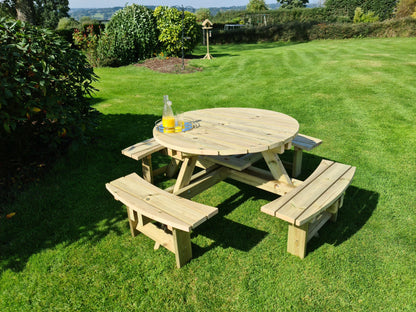 Westwood Round 8 Seat Picnic Table