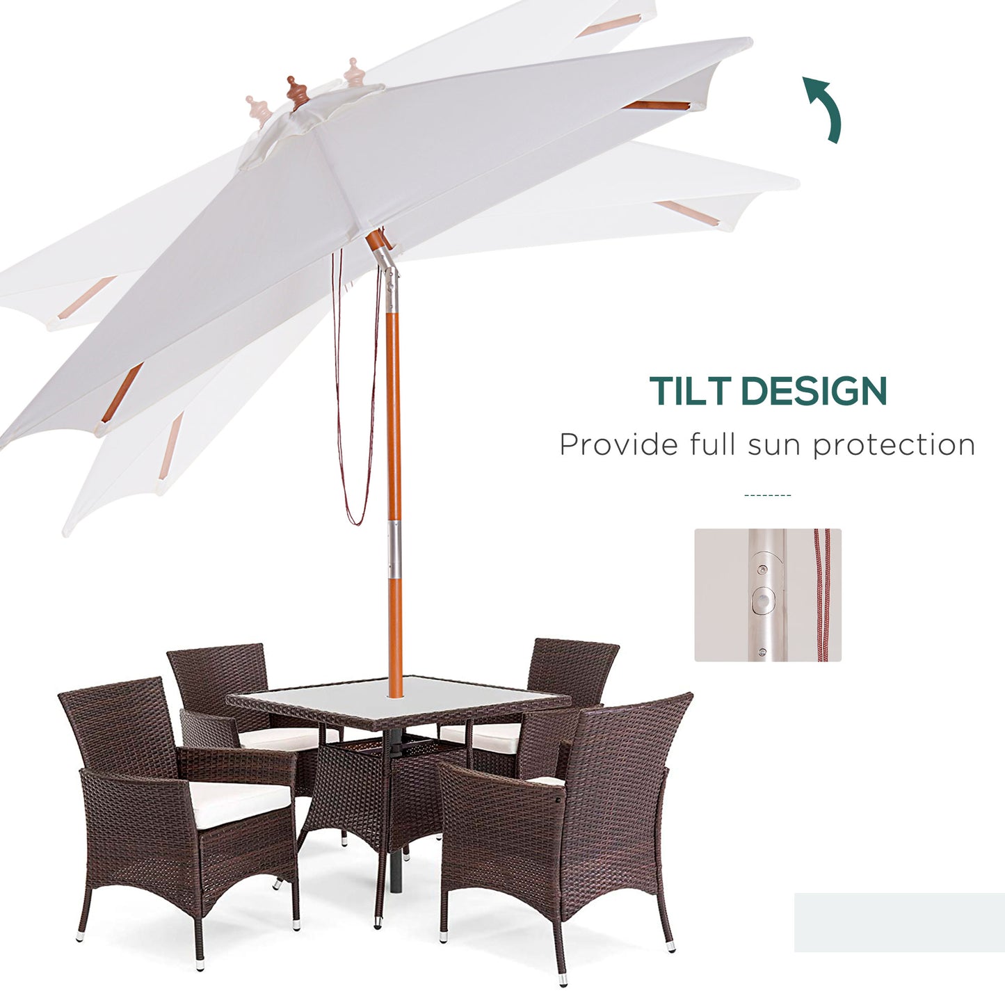 outsunny-2m-x-1-5m-patio-garden-parasol-sun-umbrella-sunshade-canopy-outdoor-backyard-furniture-fir-wooden-pole-6-ribs-tilt-mechanism-cream-white