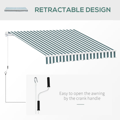 outsunny-2-5m-x-2m-garden-patio-manual-awning-canopy-sun-shade-shelter-retractable-with-winding-handle-green-white