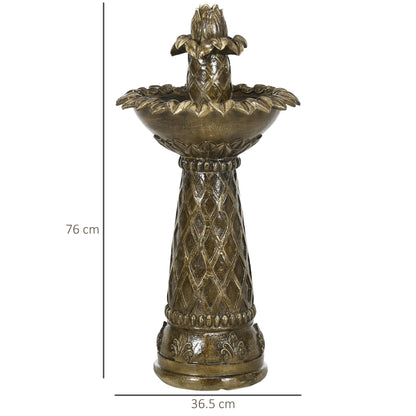 outsunny-2-tier-outdoor-waterfall-fountain-freestanding-self-contained-cascading-water-feature-garden-landscape-with-electric-pump-brown-flower