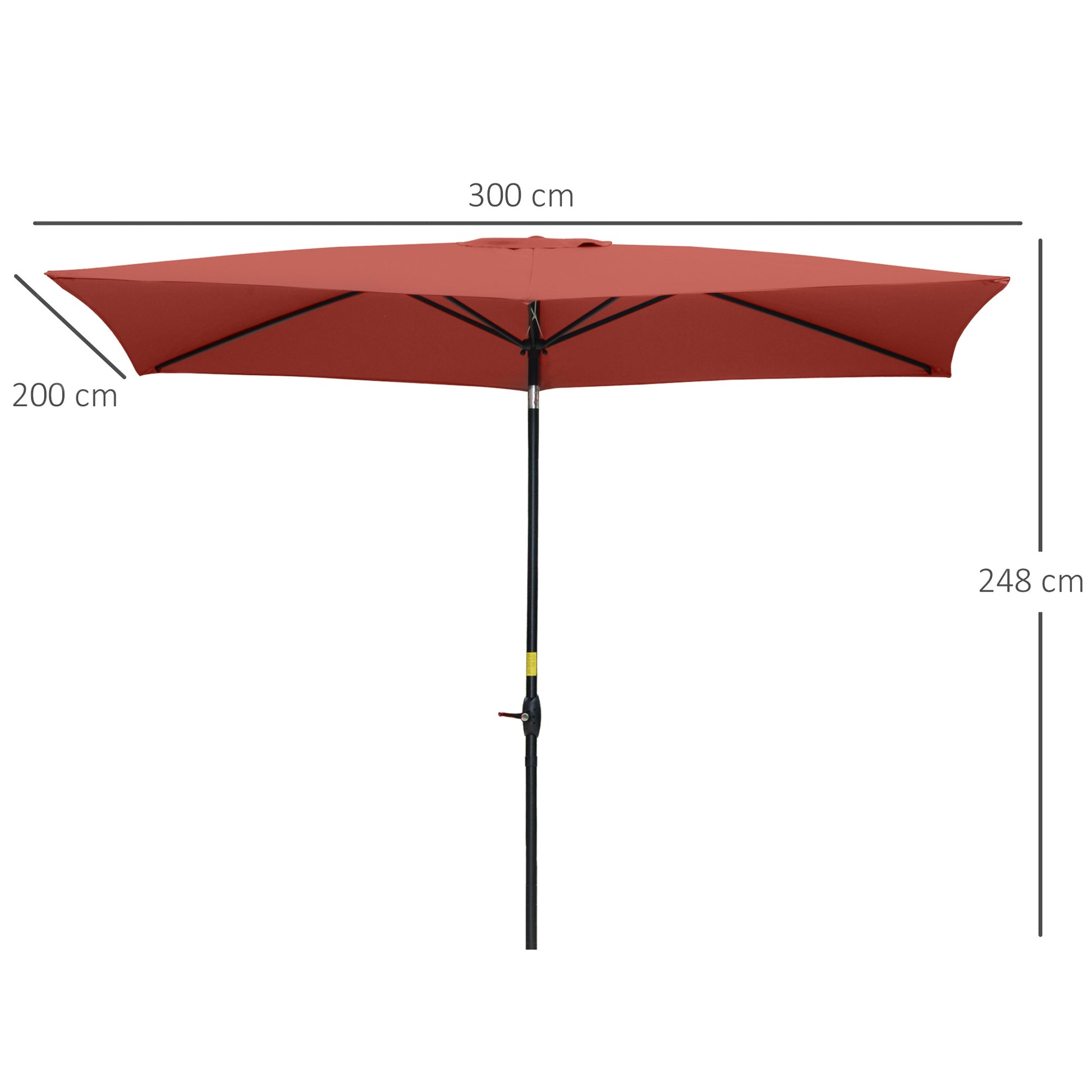 outsunny-2-x-3m-garden-parasols-umbrellas-rectangular-patio-market-umbrella-outdoor-sun-shade-w-crank-push-button-tilt-aluminium-pole-wine-red