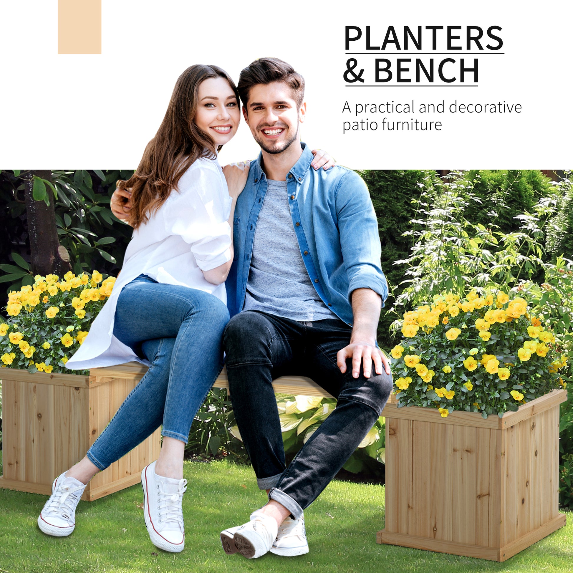 outsunny-wooden-garden-planter-bench-combination-garden-raised-bed-patio-park-natural-176-x-38-x-40-cm