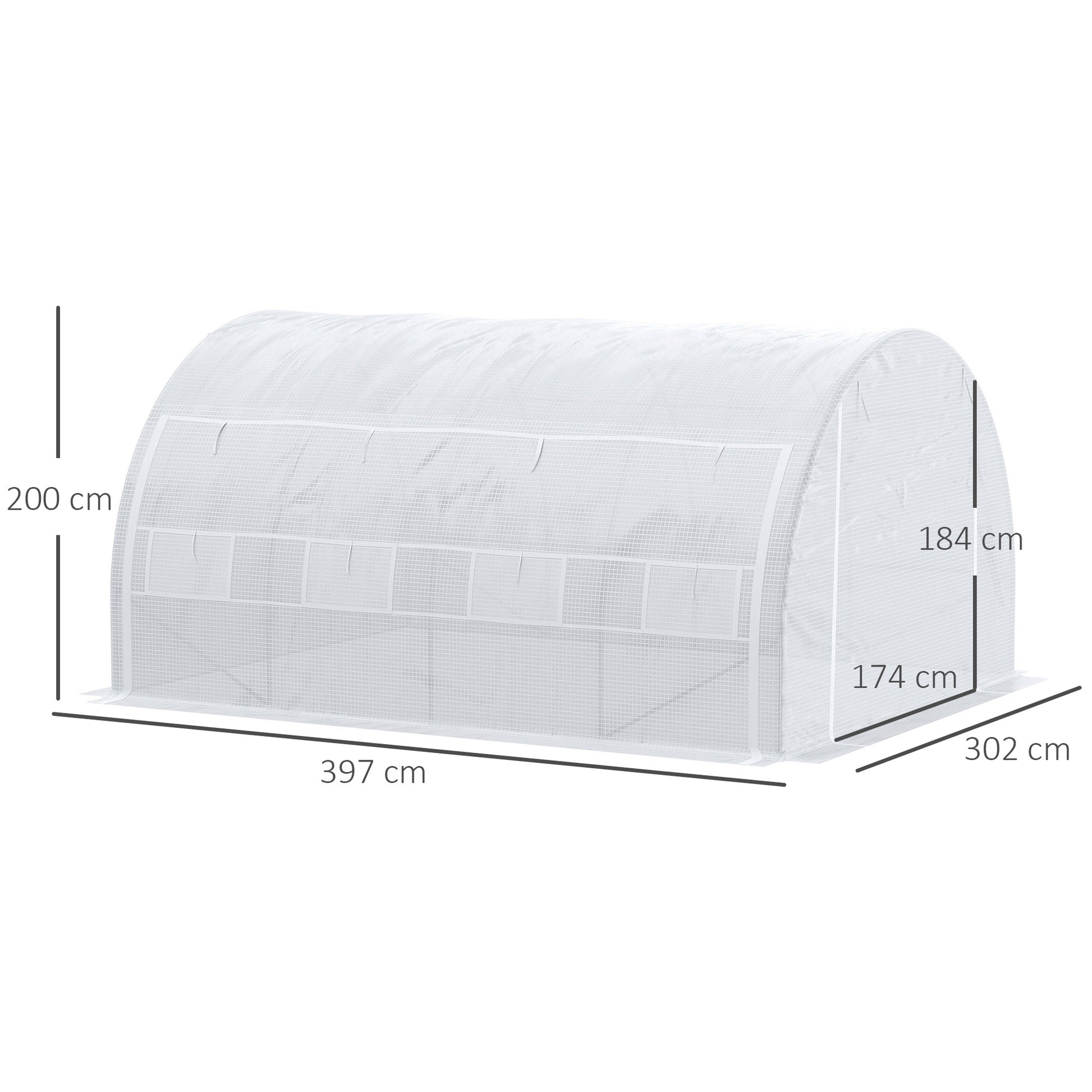 outsunny-4-x-3-x-2-m-polytunnel-greenhouse-with-steel-frame-reinforced-cover-zippered-door-and-8-windows-for-garden-and-backyard-white