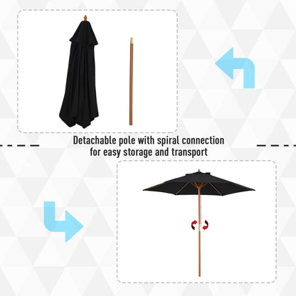 outsunny-2-5m-wood-garden-parasol-sun-shade-patio-outdoor-wooden-umbrella-canopy-black