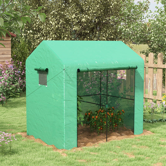 outsunny-greenhouse-walk-in-garden-grow-house-with-roll-up-door-and-mesh-windows-200-x-140-x-200cm-green