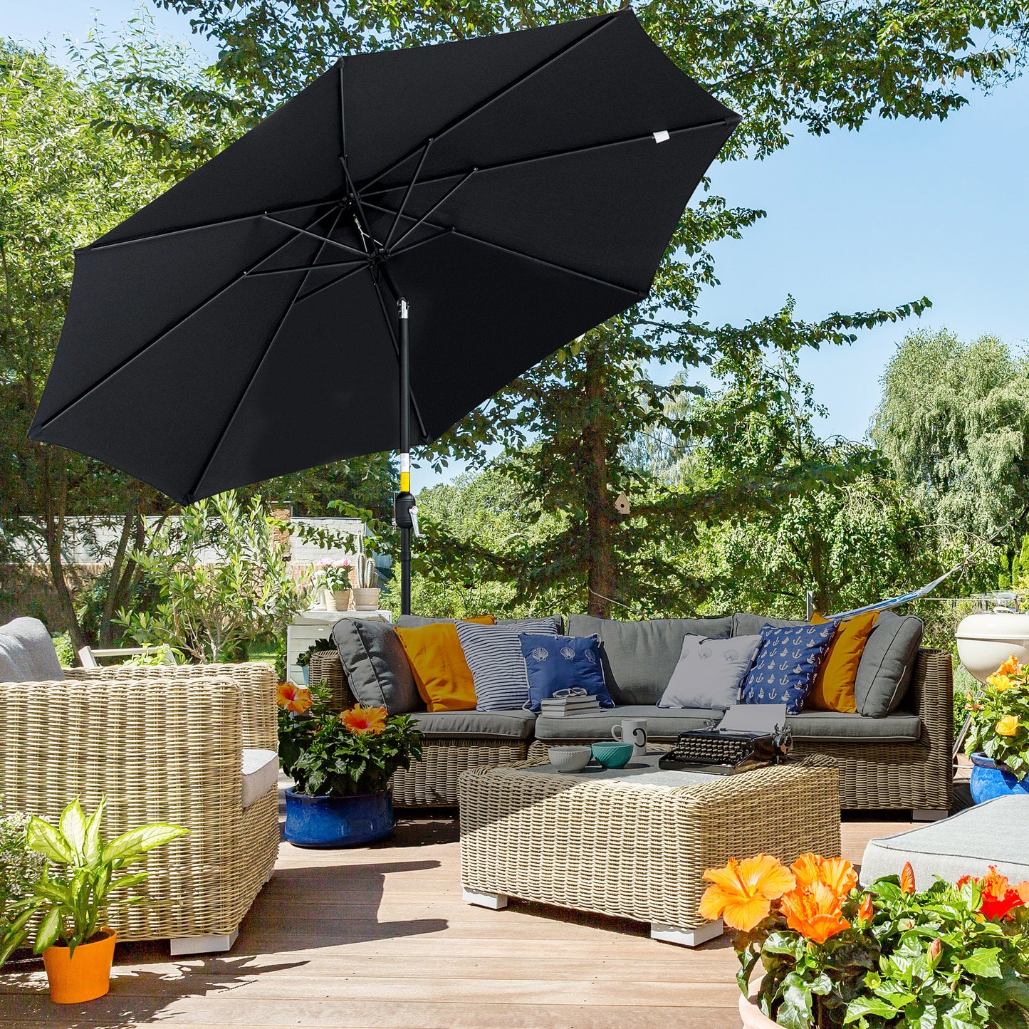 outsunny-3m-tilting-parasol-garden-umbrellas-outdoor-sun-shade-with-8-ribs-tilt-and-crank-handle-for-balcony-bench-garden-black