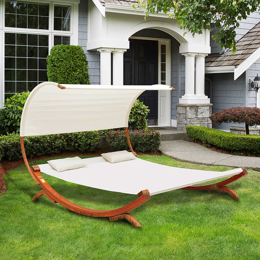 outsunny-hammock-chaise-day-bed-with-canopy-wooden-double-sun-lounger-cream