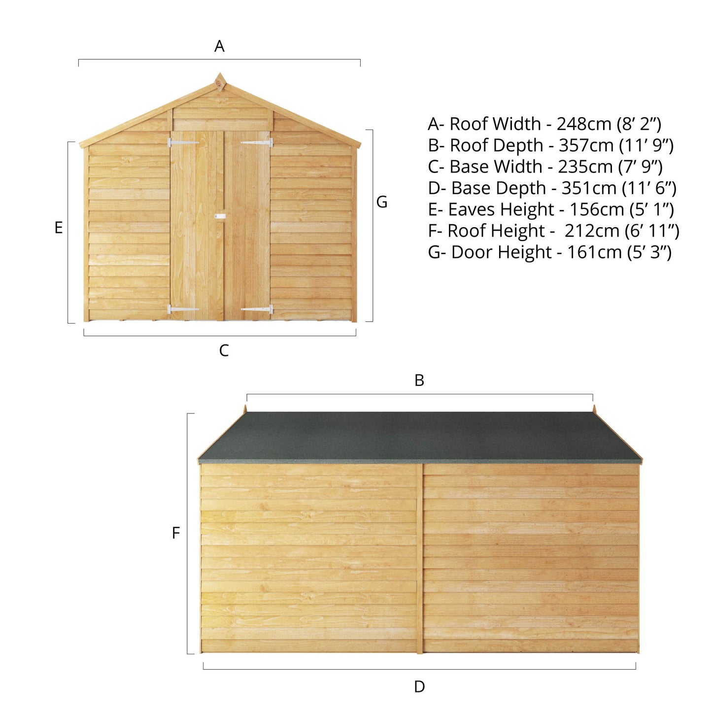 12 X 8 Overlap Apex - Windowlesss