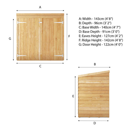 3 X 5 Overlap Pent Mowerstore