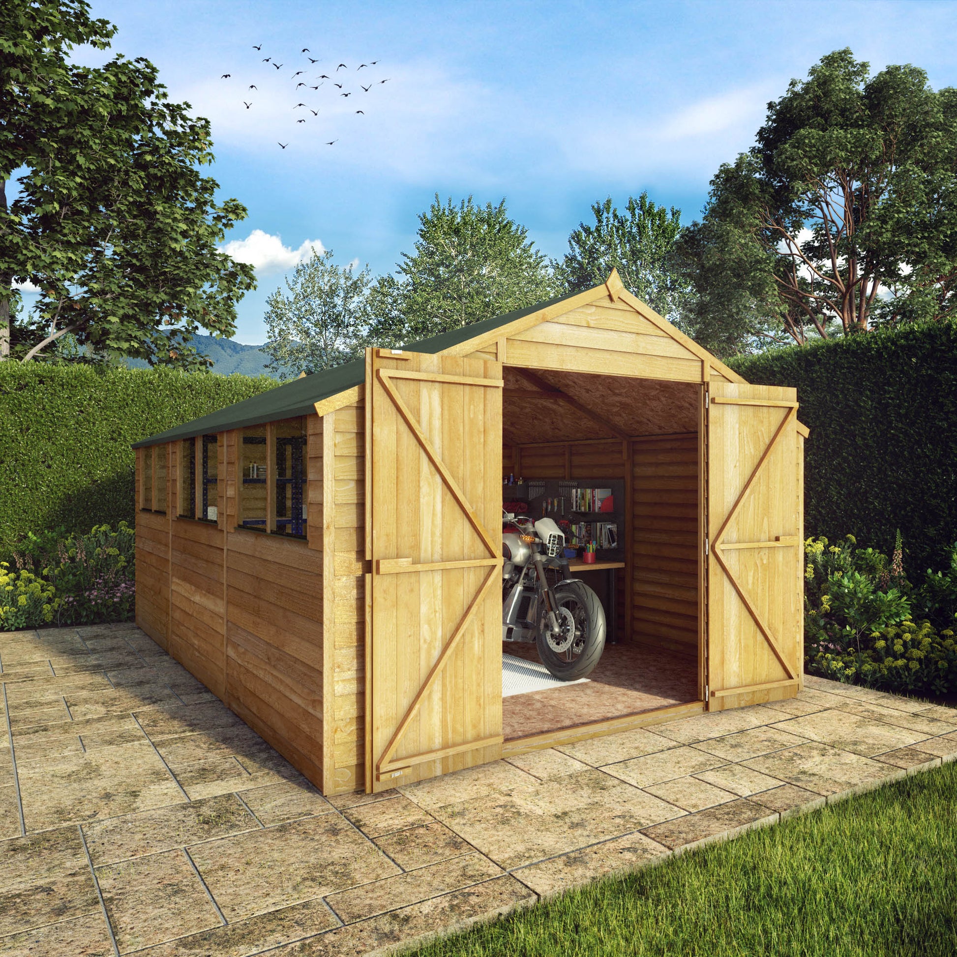 15 X 10 Overlap Apex Shed