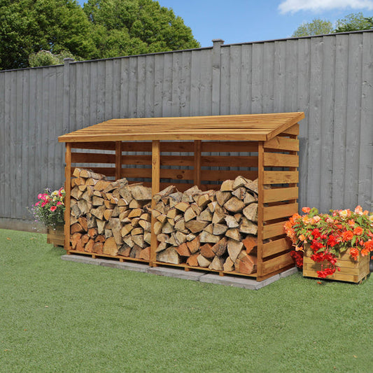 Pressure Treated Double Log Store