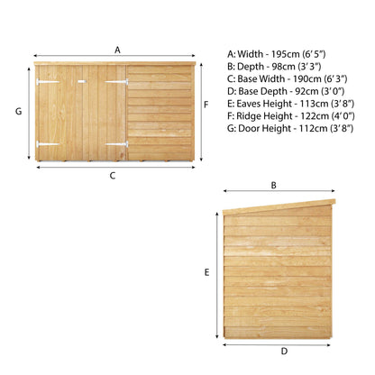 3 X 6 Overlap Pent Bike Store