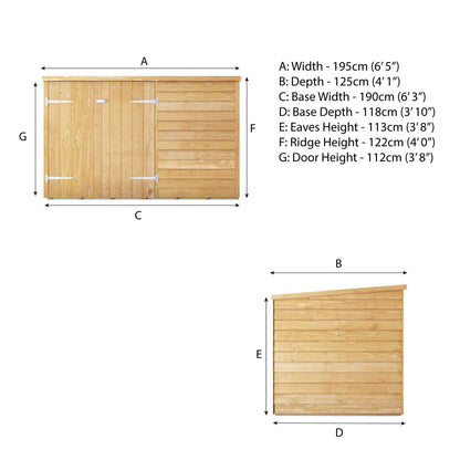 4 X 6 Overlap Pent Bike Store