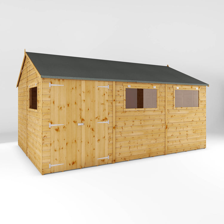 15 X 10 Premium Shiplap Reverse Apex Workshop