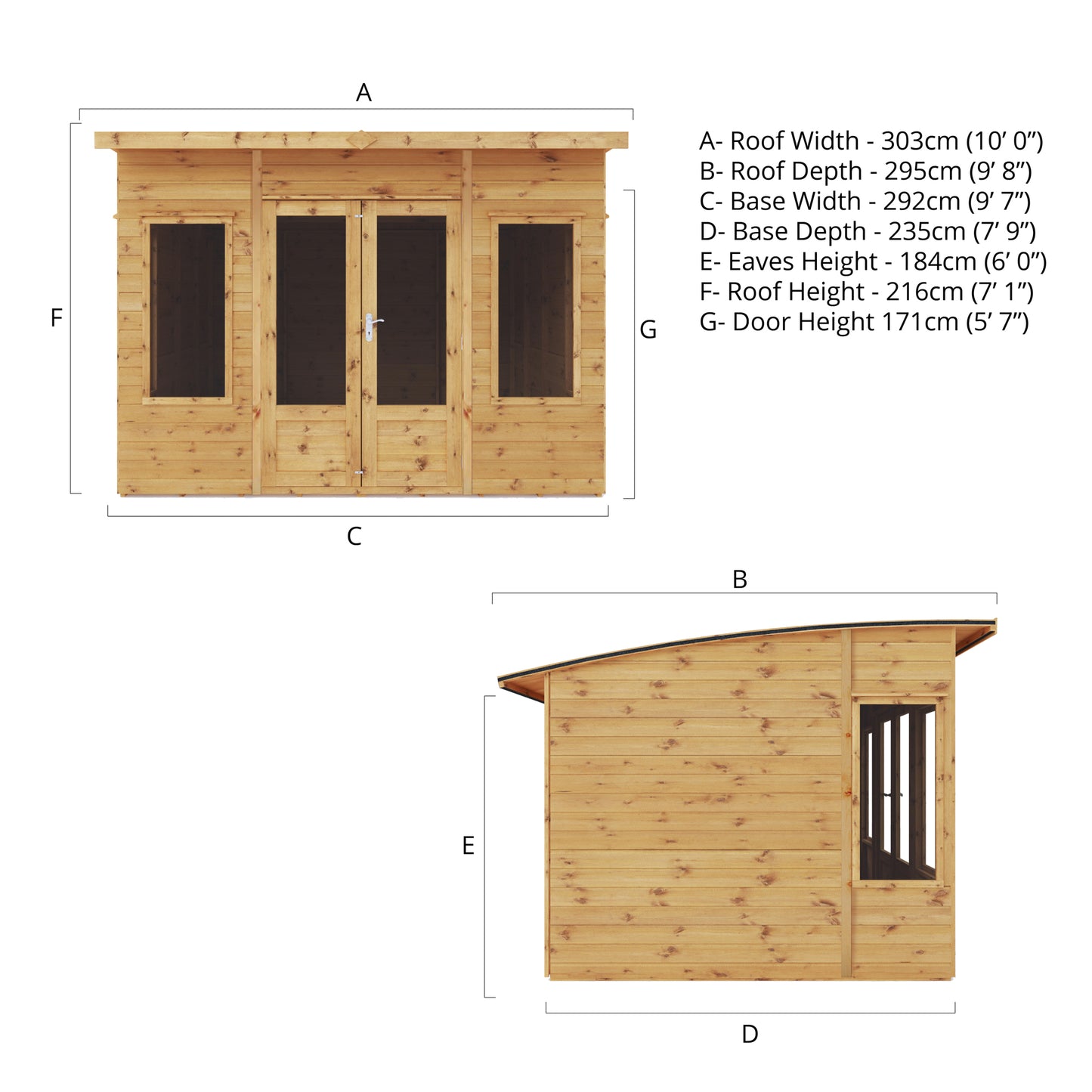 10 X 8 Premium Helios Summerhouse