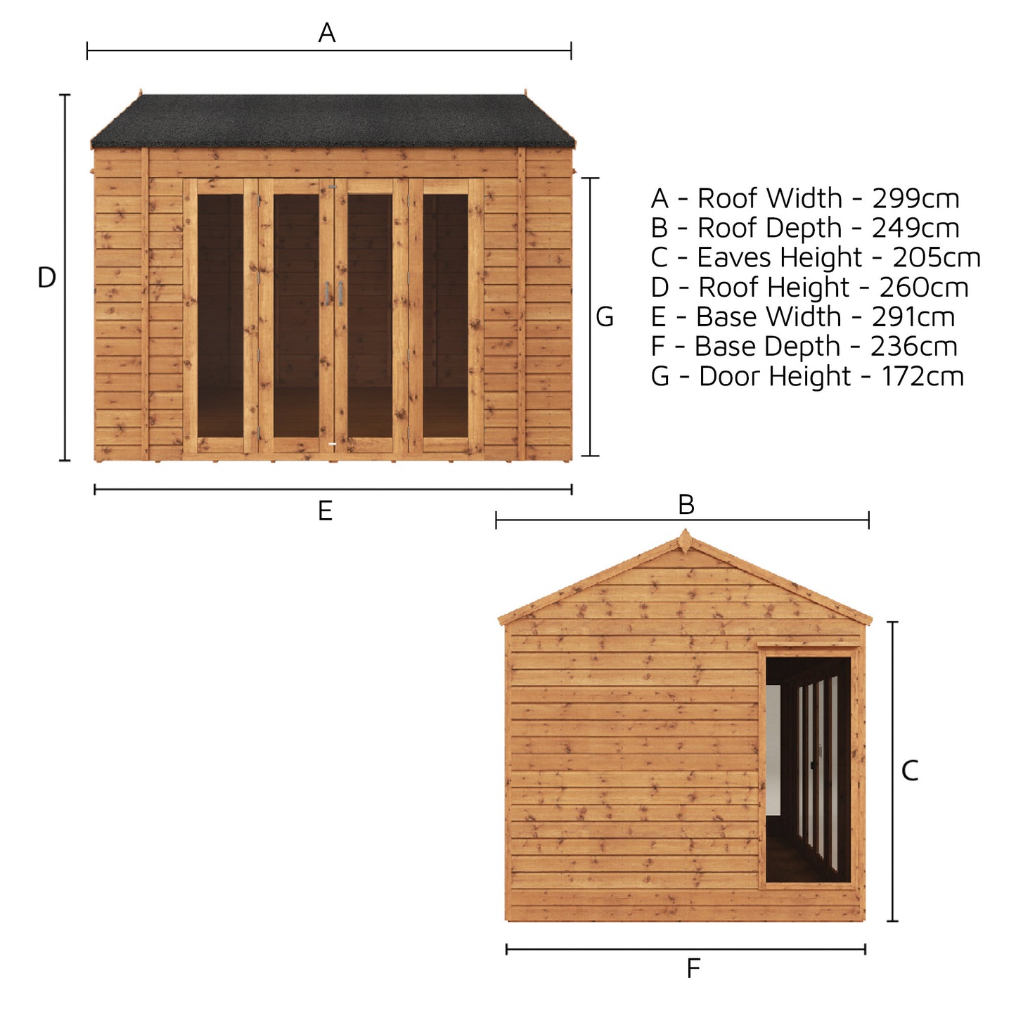 10 X 8 Vermont Summerhouse