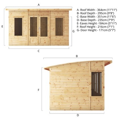 12 X 8 Premium Helios Summerhouse