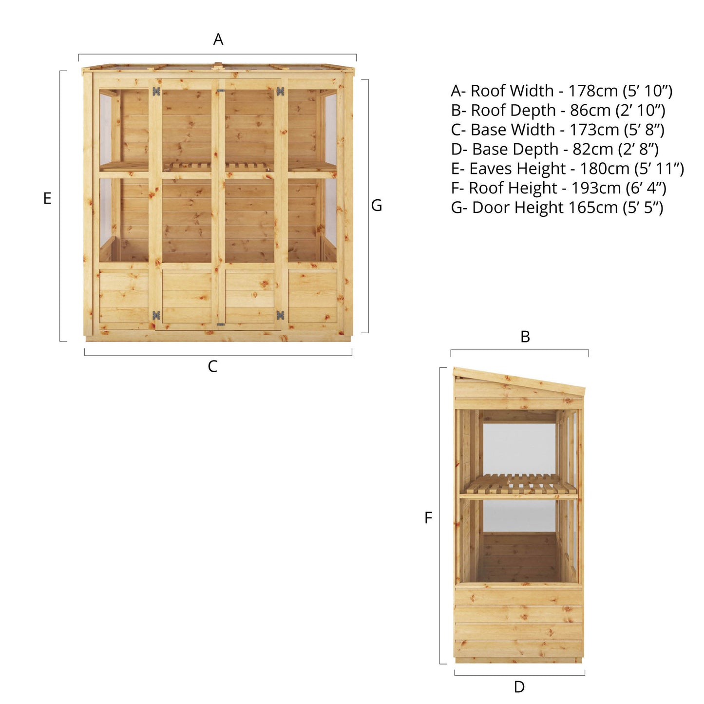 6 X 3 Traditional Tall Wall Greenhouse