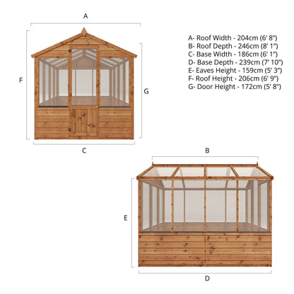 8 X 6 Traditional Greenhouse