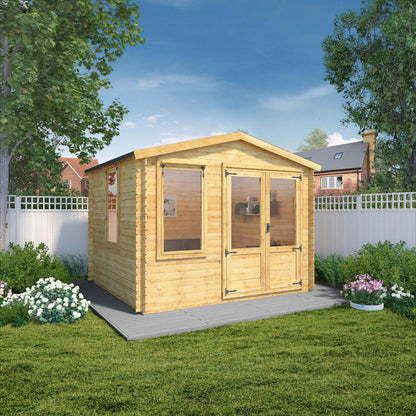 3.3M X 3.0M Log Cabin - 19Mm