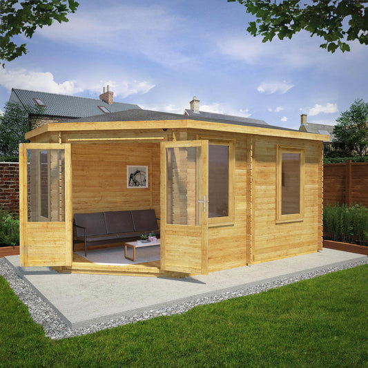 5M X 3M Corner Lodge Grande - 28Mm Double Glazed