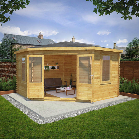 4M X 4M Corner Cabin - 28Mm Double Glazed