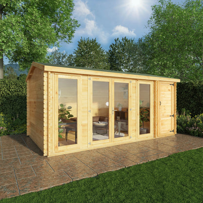 5.1M X 3M Home Office Director With Side Shed - 28Mm