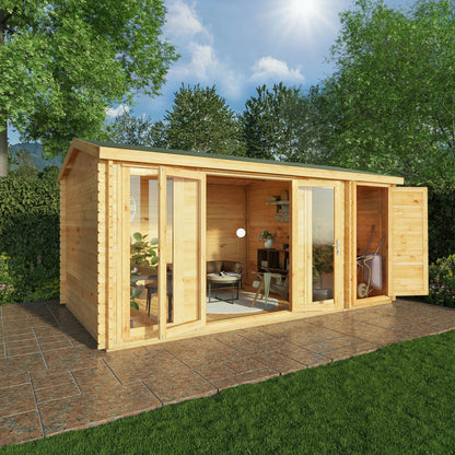 5.1M X 3M Home Office Director With Side Shed - 28Mm