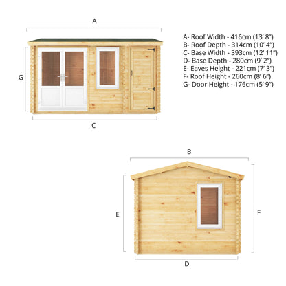 4.1M X 3M Home Office Elite - 44Mm (Upvc Windows & Door) - White