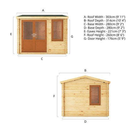 3M X 3M Home Office Elite - 44Mm (Upvc Windows & Door) - Oak