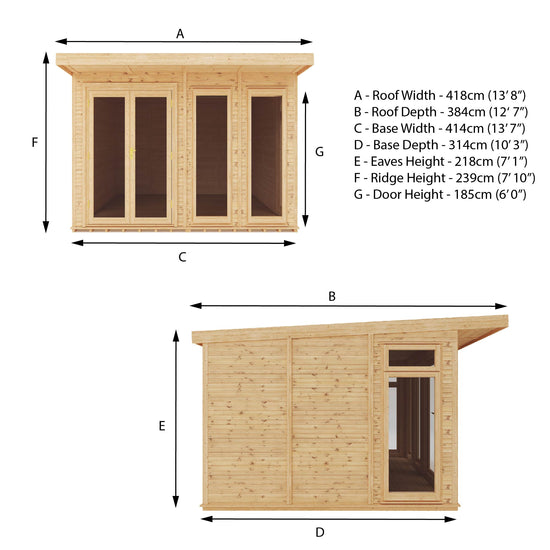 4M X 3M(D) Insulated Garden Room