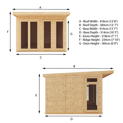 4M X 3M(D) Insulated Garden Room