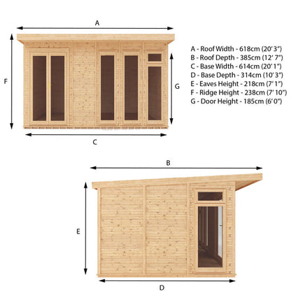 6M X 3M(D) Insulated Garden Room