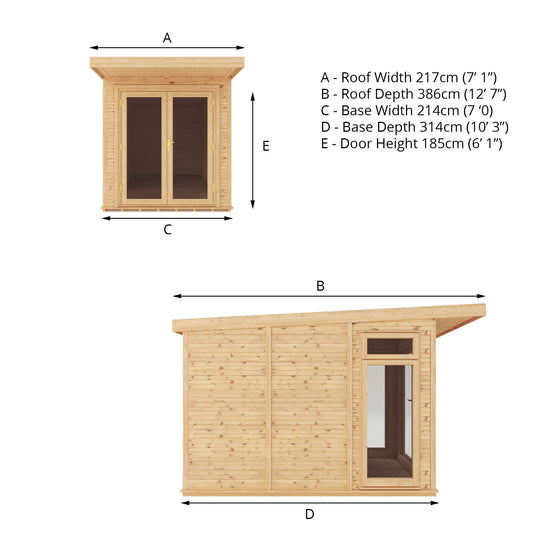 2M X 3M(D) Insulated Garden Room