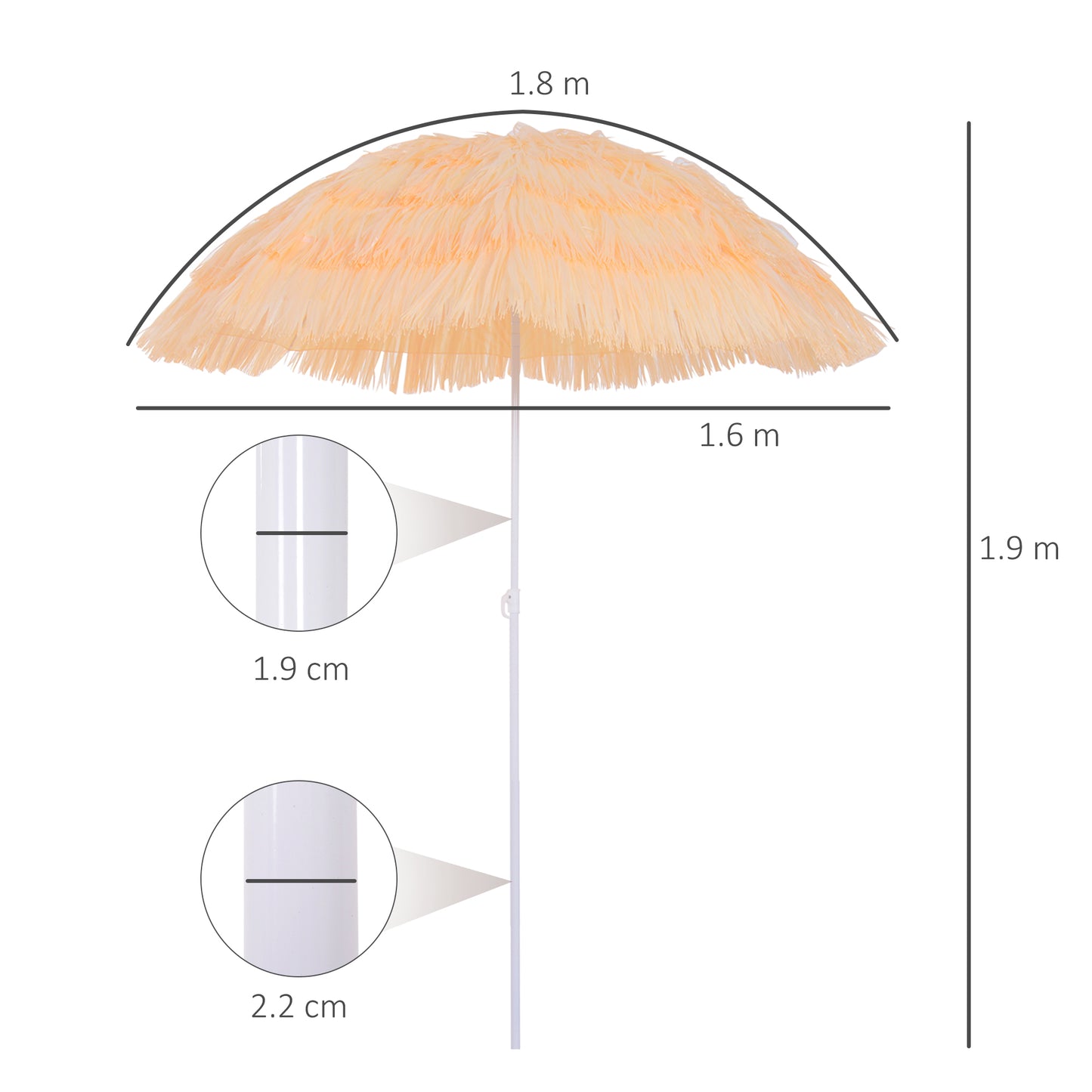 outsunny-patio-garden-hawaii-beach-sun-umbrella-sunshade-hawaiian-folding-tilting-crank-parasol-wheat