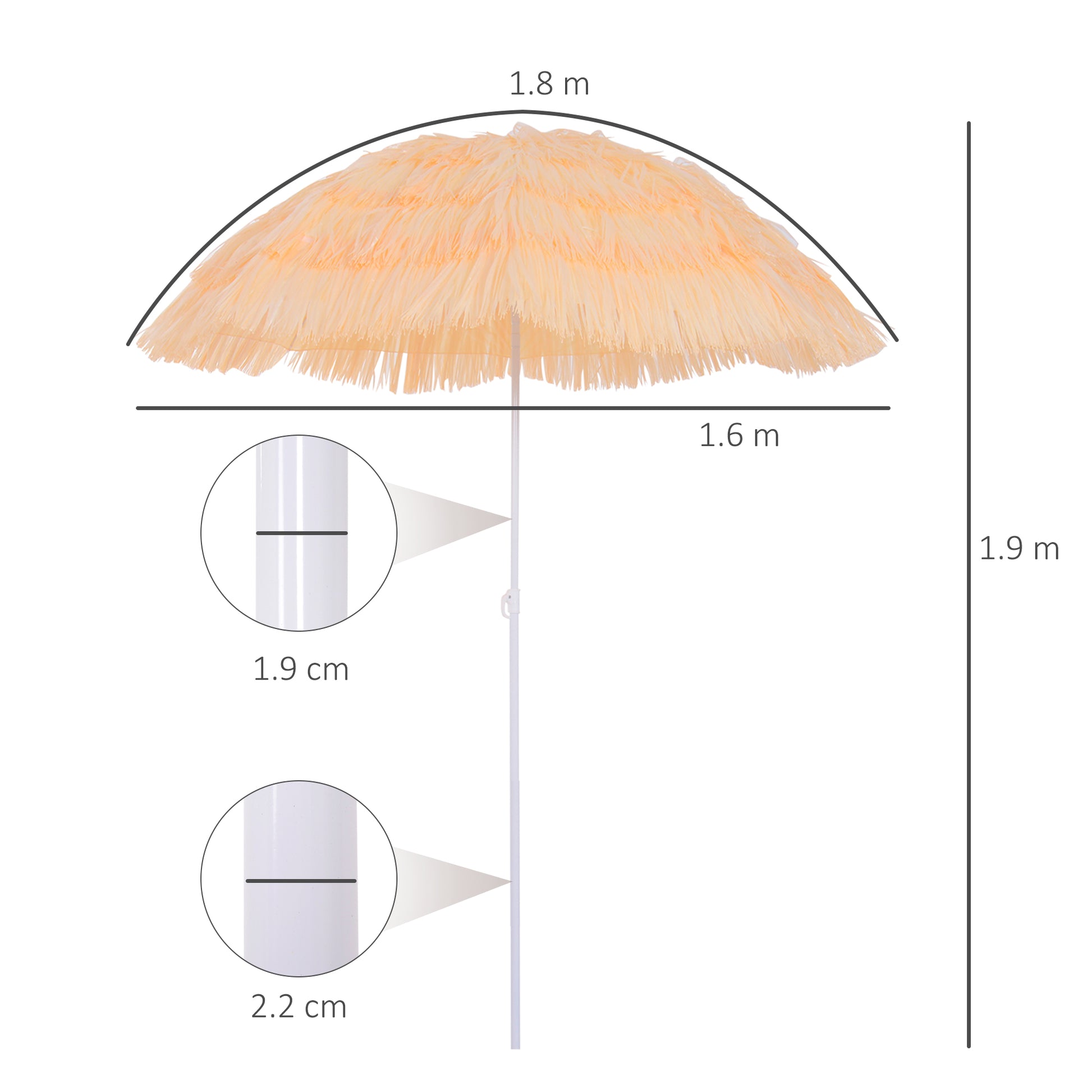 outsunny-patio-garden-hawaii-beach-sun-umbrella-sunshade-hawaiian-folding-tilting-crank-parasol-wheat