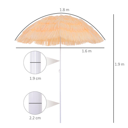 outsunny-patio-garden-hawaii-beach-sun-umbrella-sunshade-hawaiian-folding-tilting-crank-parasol-wheat