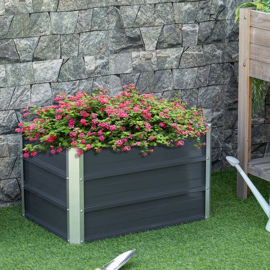 outsunny-raised-garden-bed-elevated-metal-planter-box-w-installation-gloves-for-backyard-patio-to-grow-vegetables-herbs-and-flowers-grey