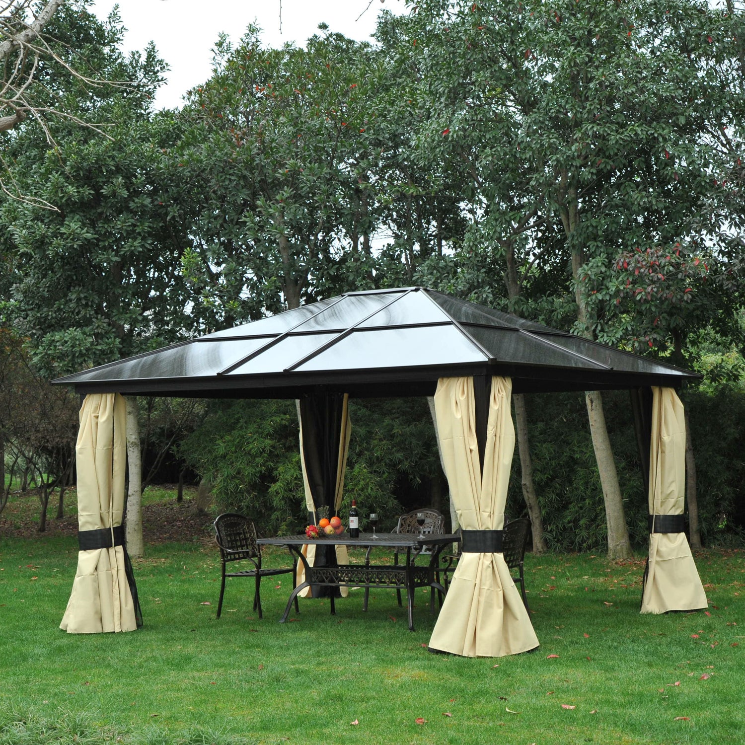 outsunny-4-x-3-6m-hardtop-gazebo-canopy-with-polycarbonate-roof-and-aluminium-frame-garden-pavilion-with-mosquito-netting-and-curtains