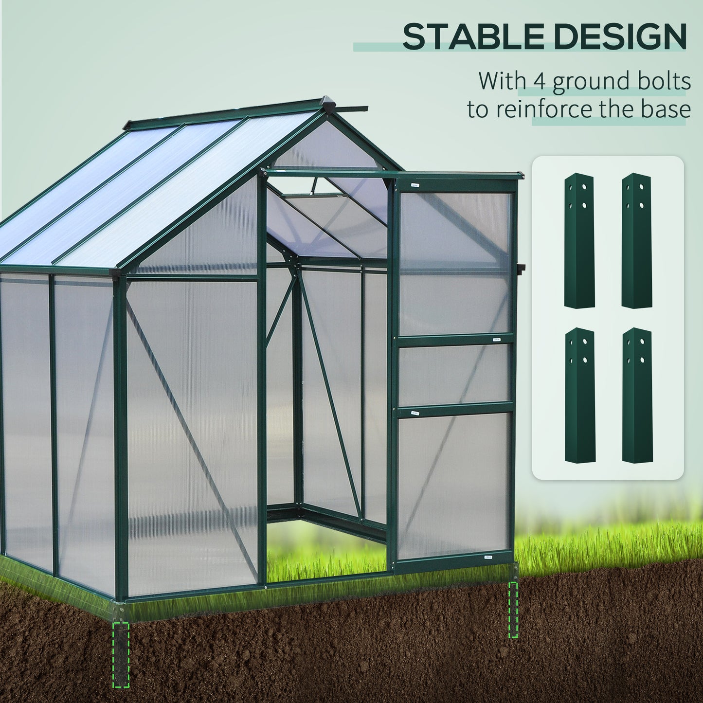 outsunny-large-walk-in-greenhouse-polycarbonate-garden-greenhouse-plants-grow-galvanized-base-aluminium-frame-w-slide-door-6-x-6-ft