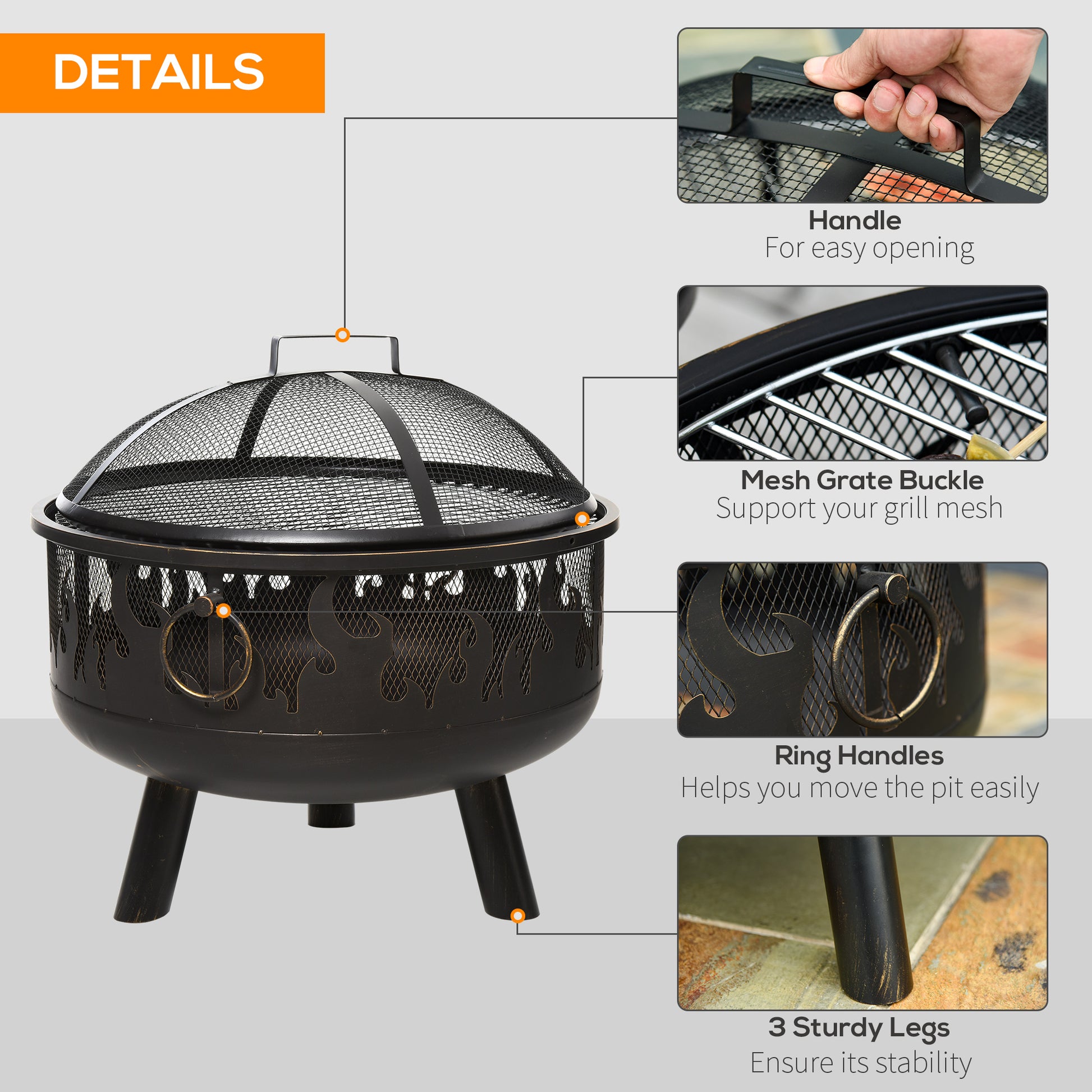 outsunny-2-in-1-outdoor-fire-pit-with-cooking-grate-steel-bbq-grill-bowl-heater-with-spark-screen-cover-fire-poker-for-backyard-bonfire-patio