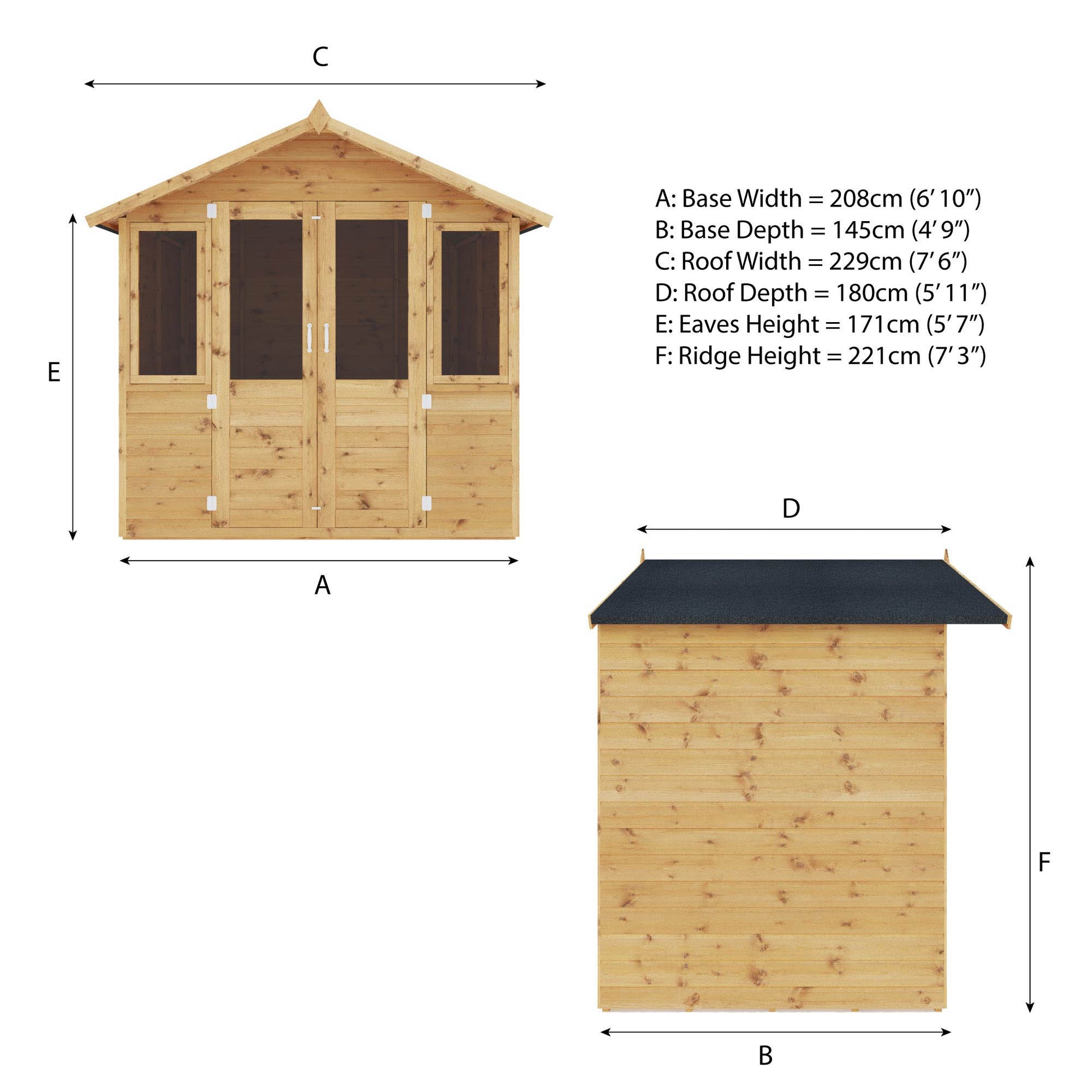 7 X 5 Traditional Summerhouse