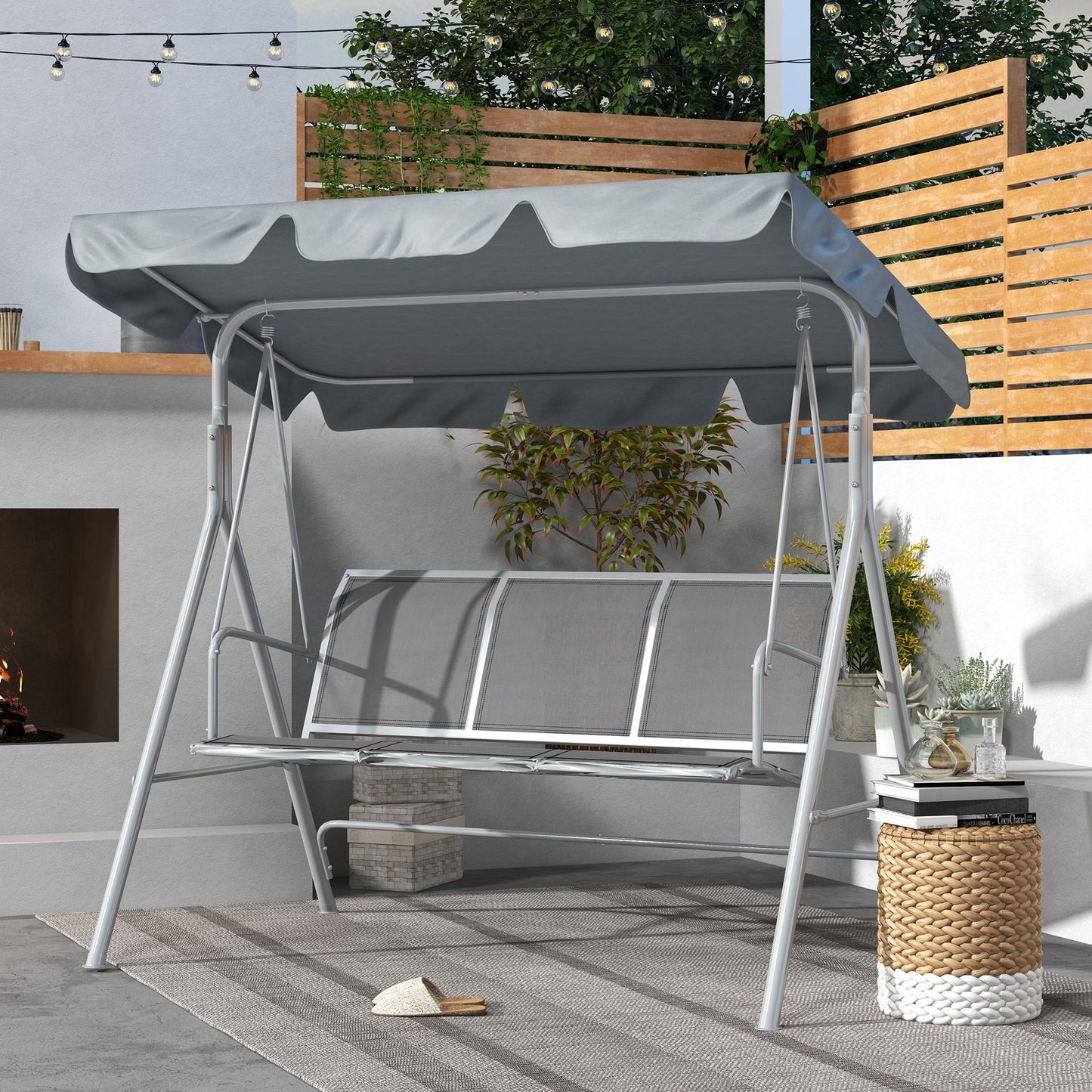 outsunny-metal-garden-swing-chair-3-seater-swing-seat-patio-hammock-bench-canopy-lounger-light-grey