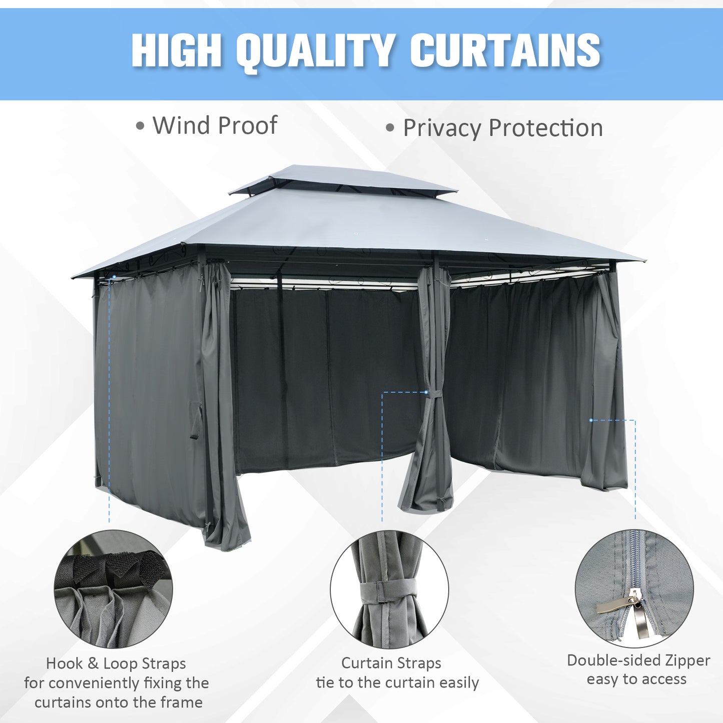 outsunny-10-x-13ft-outdoor-2-tier-steel-frame-gazebo-with-curtains-outdoor-backyard-black-grey